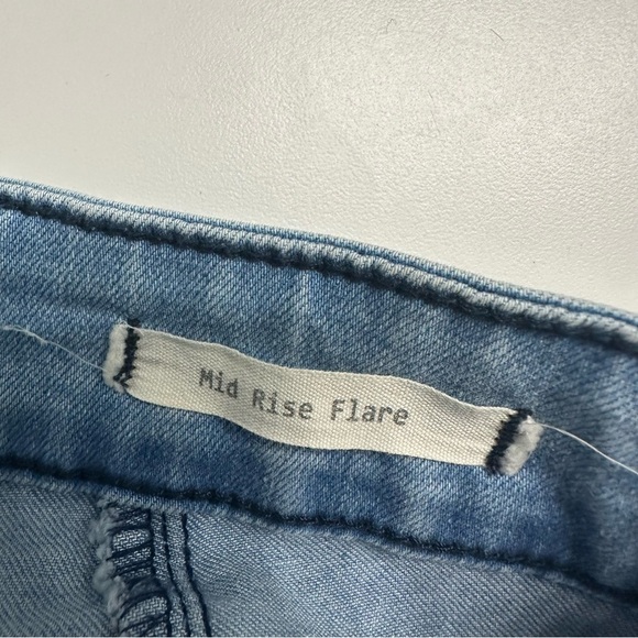 Litz Jeans Bell Bottoms Blue Hippie Casual 70s Boho Denim Mid Rise Flare Size 26 - Picture 8 of 10